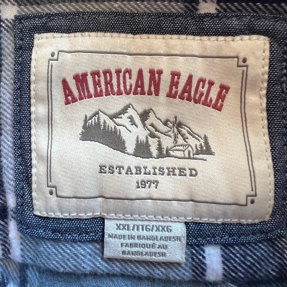 American Eagle Men’s Flannel - Picture 3 of 4